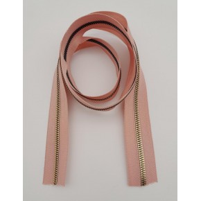 Çanta Aksesuar Ortası Gold Fermuar 100 cm Pudra Renk