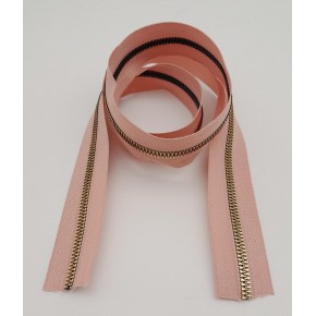 Çanta Aksesuar Ortası Gold Fermuar 100 cm Pudra Renk