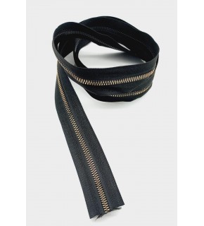 Çanta Aksesuar Ortası Gold Fermuar 100 Cm Siyah Renk