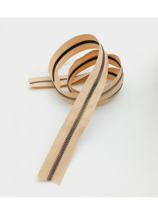 Çanta Aksesuar Ortası Gold Fermuar 100 Cm Somon Renk