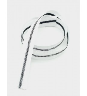 Çanta Aksesuar Ortası Gümüş Fermuar 100 Cm Beyaz Renk