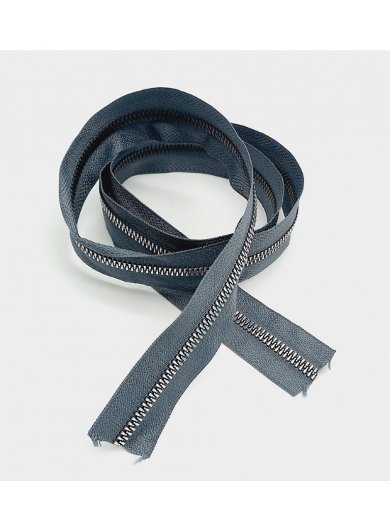 Çanta Aksesuar Ortası Gümüş Fermuar 100 Cm Gri Renk