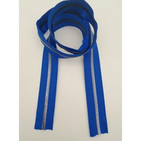 Çanta Aksesuar Ortası Gümüş Fermuar 100 cm Saks Mavi Renk