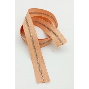 Çanta Aksesuar Ortası Gümüş Fermuar 100 Cm Somon Renk