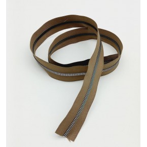 Çanta Aksesuar Ortası Gümüş Fermuar 100 Cm Vizon Renk