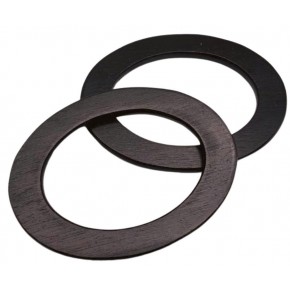 Çanta Aksesuar Oval Model 15x11 cm Siyah Renk Ahşap Çanta Sapı