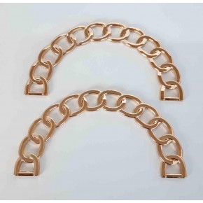Çanta Aksesuar Oval Zincir Model Light Gold Metal Çanta Sapı