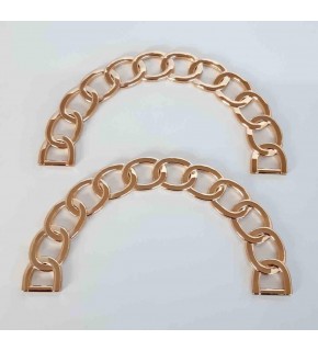 Çanta Aksesuar Oval Zincir Model Light Gold Metal Çanta Sapı