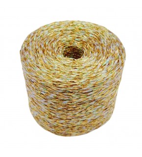 Çanta Aksesuar Özel Sarım Simli Kağıt İp Ebruli Koyu Gold Renk