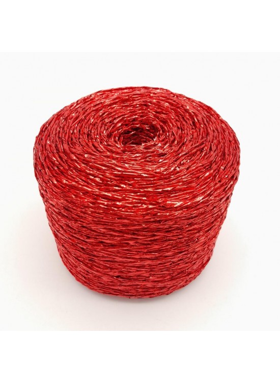 Çanta Aksesuar Özel Sarım Simli Kağıt İp Koyu Kırmızı Renk