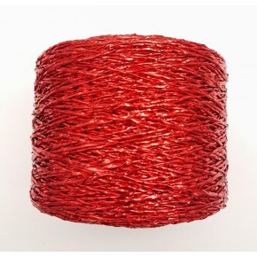 Çanta Aksesuar Özel Sarım Simli Kağıt İp Koyu Kırmızı Renk