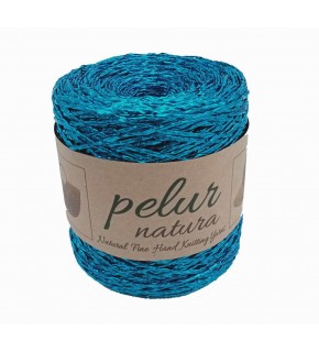 Çanta Aksesuar Özel Sarım Simli Kağıt İp Mavi Renk No:44