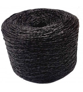 Çanta Aksesuar Özel Sarım Simli Kağıt İp Siyah No:26