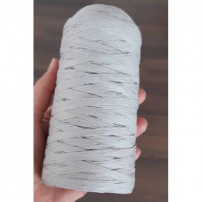 Çanta Aksesuar Özel Sarım Yeni İthal Rafya İp (Açık Gri)