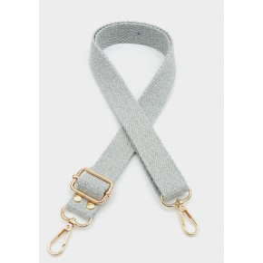 Çanta Aksesuar Pamuklu Kolon 120X3 Cm Açık Gri Light Gold Metalli