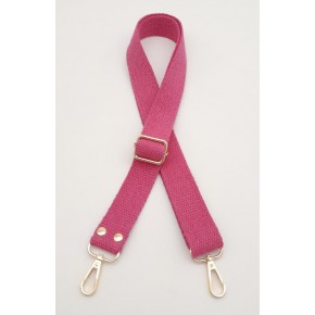 Çanta Aksesuar Pamuklu Kolon 120x3 cm Fuşya Light Gold Metalli