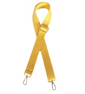 Çanta Aksesuar Pamuklu Kolon 120X3 Cm Sarı Light Gold Metalli