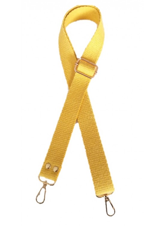 Çanta Aksesuar Pamuklu Kolon 120X3 Cm Sarı Light Gold Metalli