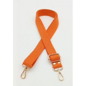 Çanta Aksesuar Pamuklu Kolon 120X3 Cm Turuncu Light Gold Metalli