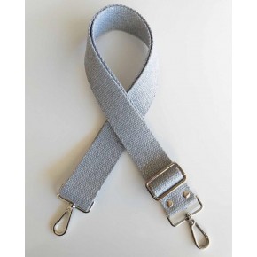 Çanta Aksesuar Pamuklu Kolon 120X4 Cm Gümüş Metal Gri Renk