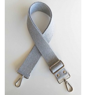 Çanta Aksesuar Pamuklu Kolon 120X4 Cm Gümüş Metal Gri Renk