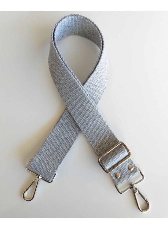 Çanta Aksesuar Pamuklu Kolon 120X4 Cm Gümüş Metal Gri Renk