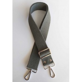 Çanta Aksesuar Pamuklu Kolon 120X4 Cm Gümüş Metal Haki