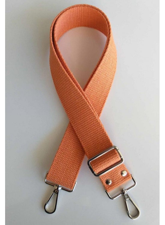 Çanta Aksesuar Pamuklu Kolon 120X4 Cm Gümüş Metal Turuncu Çanta Aksesuar Pamuklu Kolon 120X4 Cm Gümüş Metal Turuncu