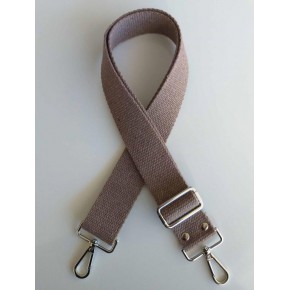 Çanta Aksesuar Pamuklu Kolon 120X4 Cm Gümüş Metal Vizon