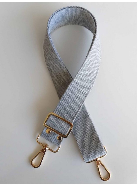 Çanta Aksesuar Pamuklu Kolon 120X4 Cm Light Gold Metal Açık Gri Çanta Aksesuar Pamuklu Kolon 120X4 Cm Light Gold Metal Açık Gri