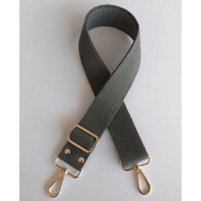 Çanta Aksesuar Pamuklu Kolon 120X4 Cm Light Gold Metal Haki