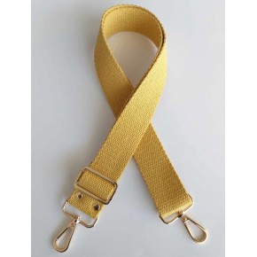 Çanta Aksesuar Pamuklu Kolon 120X4 Cm Light Gold Metal Hardal Sarı