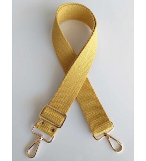 Çanta Aksesuar Pamuklu Kolon 120X4 Cm Light Gold Metal Hardal Sarı