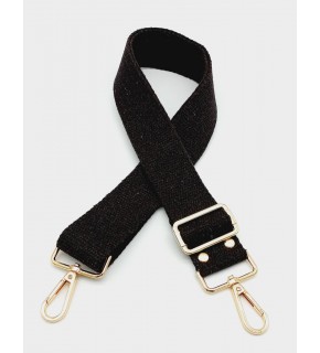 Çanta Aksesuar Pamuklu Kolon 120X4 Cm Light Gold Metal Kahverengi