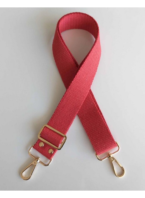 Çanta Aksesuar Pamuklu Kolon 120X4 Cm Light Gold Metal Kırmızı Çanta Aksesuar Pamuklu Kolon 120X4 Cm Light Gold Metal Kırmızı