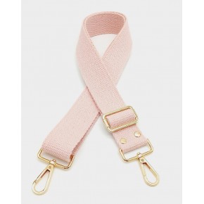 Çanta Aksesuar Pamuklu Kolon 120X4 Cm Light Gold Metal Pembe