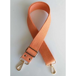 Çanta Aksesuar Pamuklu Kolon 120X4 Cm Light Gold Metal Turuncu