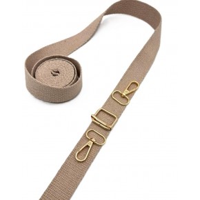 Çanta Aksesuar Pamuklu Kolon Sap Yapım Seti Bej Renk