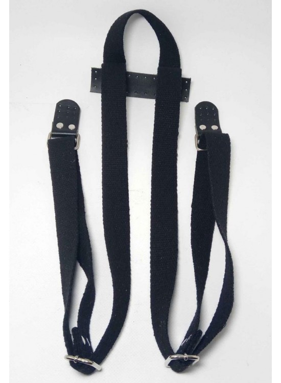 Çanta Aksesuar Pamuklu Kolon, Siyah Renk Sırt Çantası Sapı. Çanta Aksesuar Pamuklu Kolon, Siyah Renk Sırt Çantası Sapı.