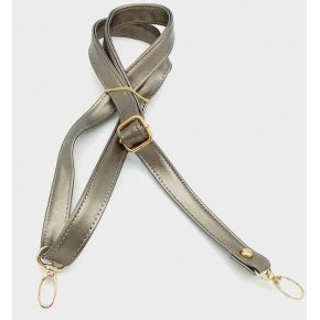 Çanta Aksesuar Parlak Gri 125X2 Cm Çanta Sapı Sürgütlü Light Gold Metal