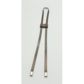 Çanta Aksesuar Parlak Gri Tek Kat Suni Deri Büzgü Gümüş Metalli