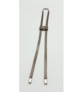 Çanta Aksesuar Parlak Gri Tek Kat Suni Deri Büzgü Gümüş Metalli