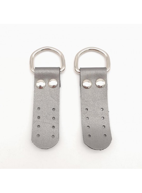 Çanta Aksesuar Parlak Gri Tek Kat Suni Deri Sapucu Böce Gümüş Metalli