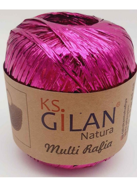 Çanta Aksesuar Parlak Rafya Fuşya Renk No:4