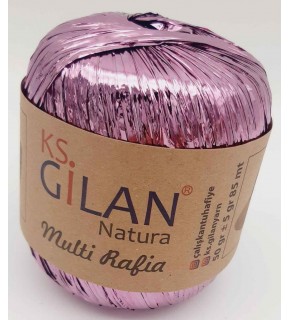 Çanta Aksesuar Parlak Rafya Gül Kurusu Renk No:8