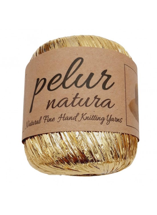 Çanta Aksesuar Parlak Rafya Koyu Gold Renk No:13