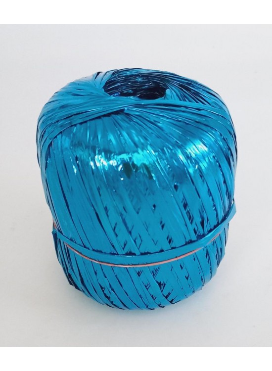 Çanta Aksesuar Parlak Rafya Turkuaz Renk No:12