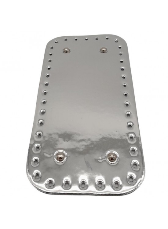 Çanta Aksesuar Parlak Rugan Deri 25x12 cm Dikdörtgen Çanta Tabanı Gri Renk Gümüş Metalli