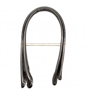 Çanta Aksesuar Parlak Rugan Deri Pelikan Model Çanta Sapı Antrasit Renk