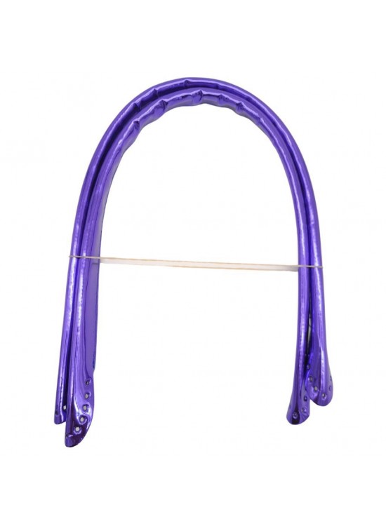 Çanta Aksesuar Parlak Rugan Deri Pelikan Model Çanta Sapı Mor Renk